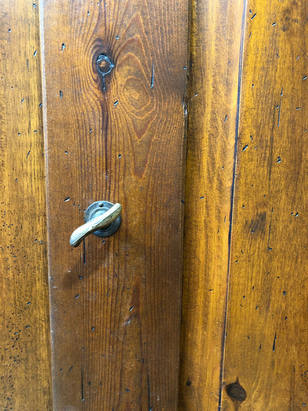 Solid Pine Two Part Step Back Cupboard