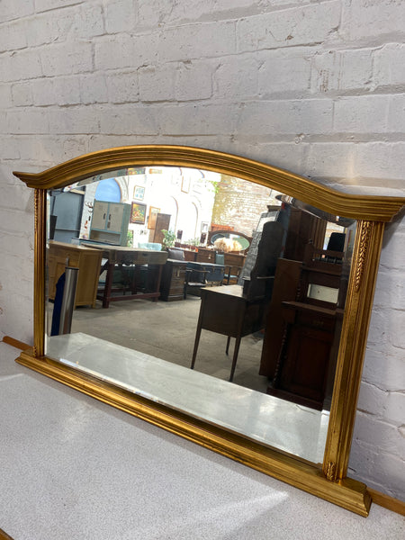 Large Gold arched Mirorr