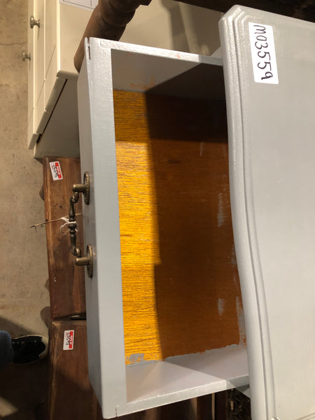 Grey Painted Side Table with Drawer- GHC