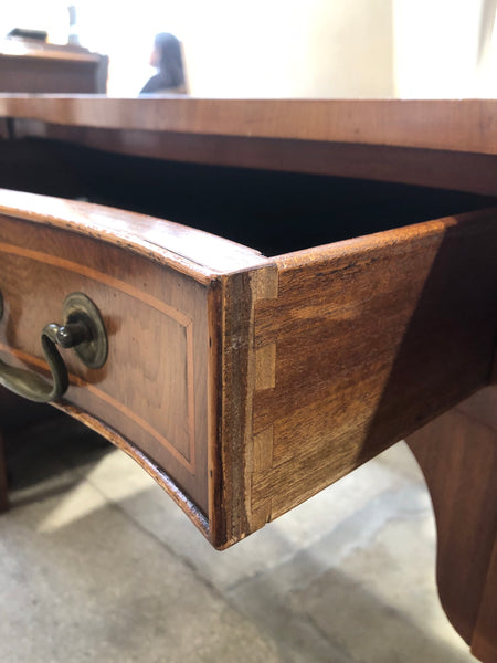 GHC - Leather Topped Walnut Fronted Desk