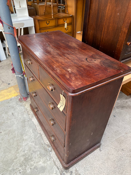 Edwardian Solid Wood Chest of Drawers
