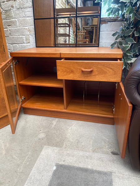 Mid Century Teak Record Cupboard