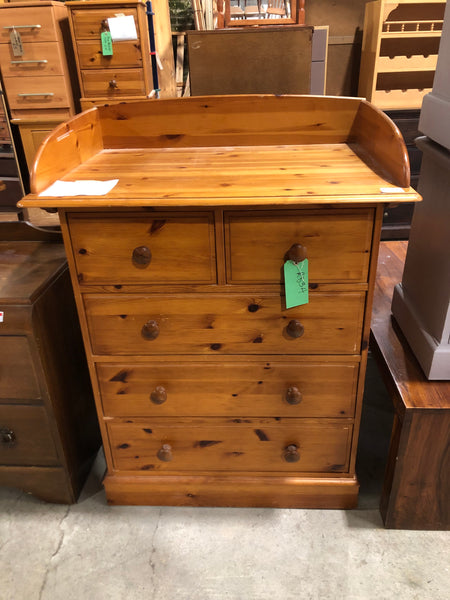 Pine Baby Changing Unit & Chest of Drawers - REF
