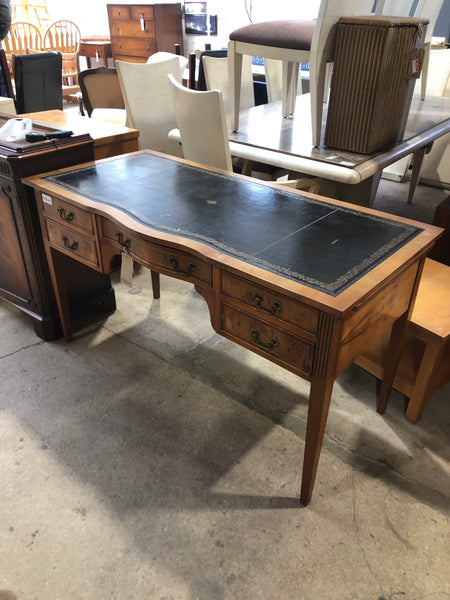 GHC - Leather Topped Walnut Fronted Desk