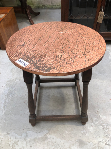 Metal Top Side Table