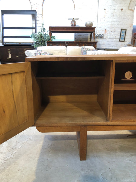 Oak Low Sideboard Entertainment Unit