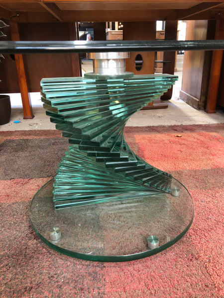 Oval Tempered Glass Coffee Table