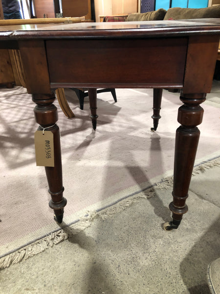 Flamed Mahogany Drop Leaf Table