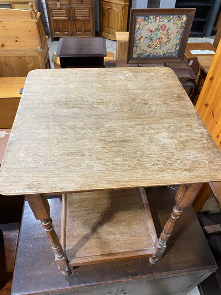 Vintage Oak Antique Side Table GHC