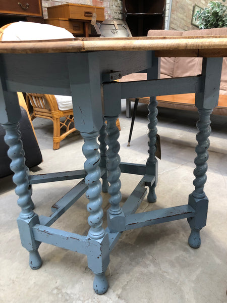Oak Gateleg Barley Twist Table
