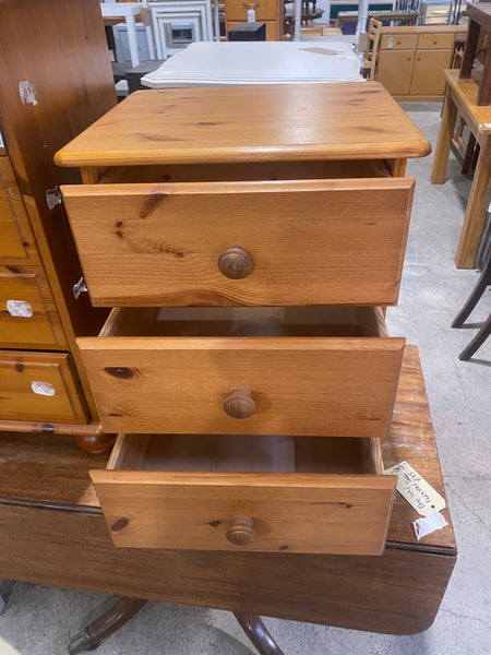 Pine bedside drawers
