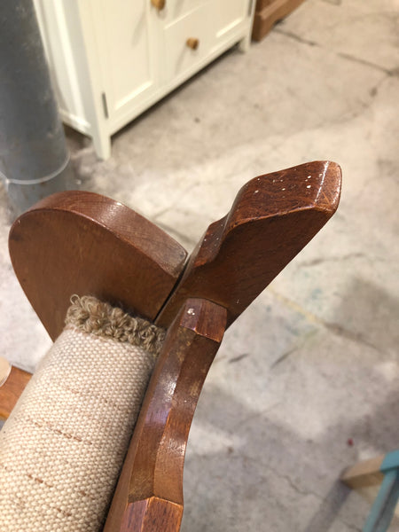 Griffin Detail Oak Lounge Chair