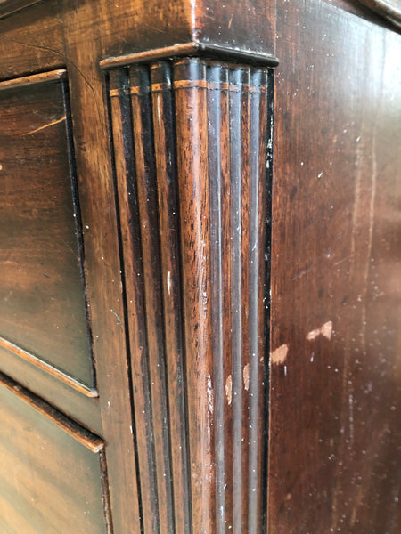 Antique Mahogany 2 over 4 Chest of Drawers