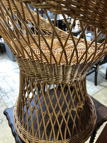 Wicker Egg Bucket Chair