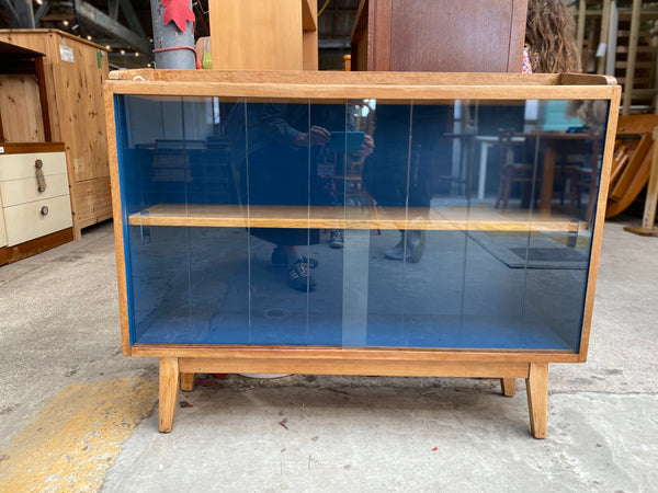 Small Vintage Glazed Bookcase