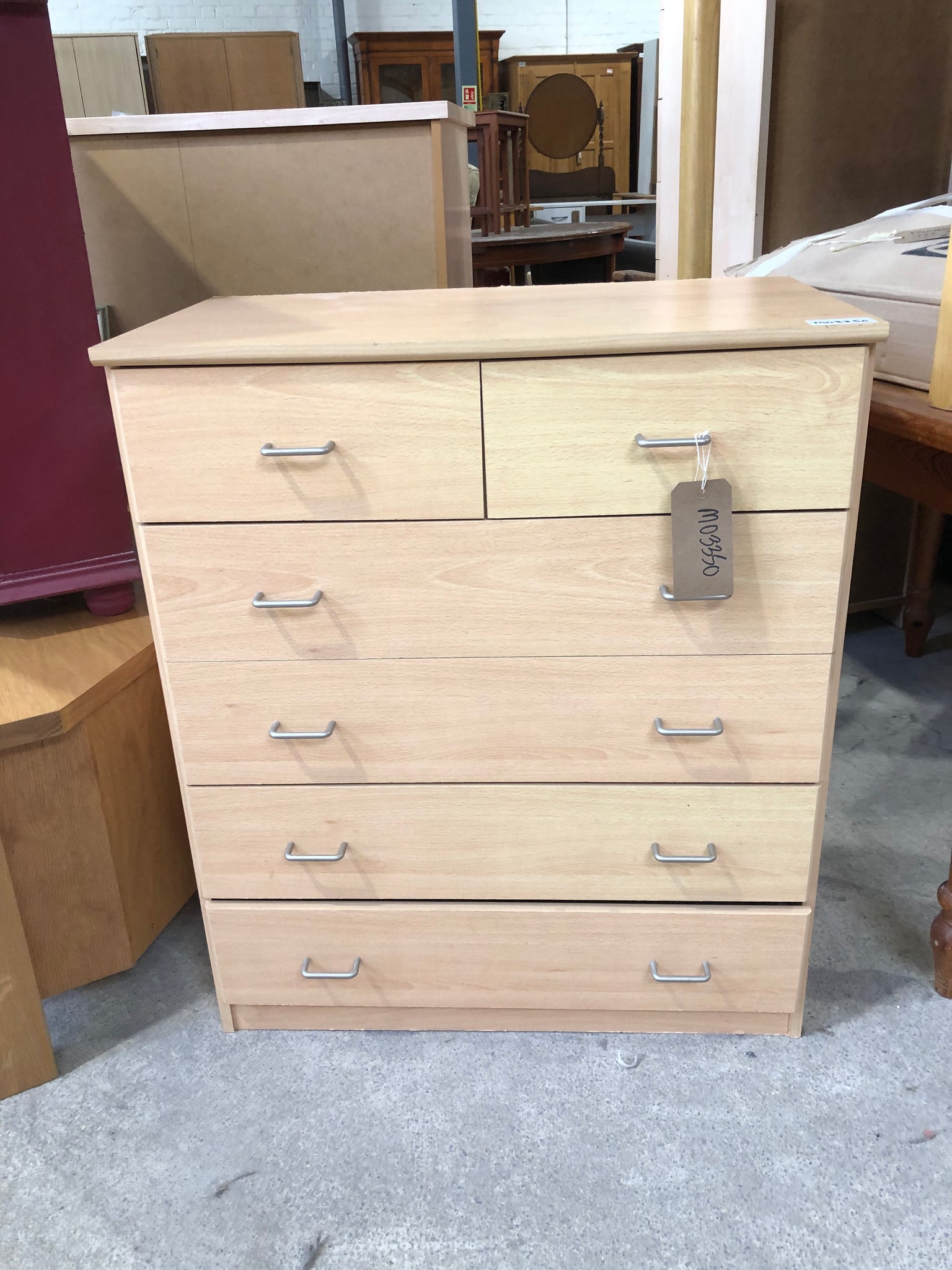 Veneer Chest of Drawers