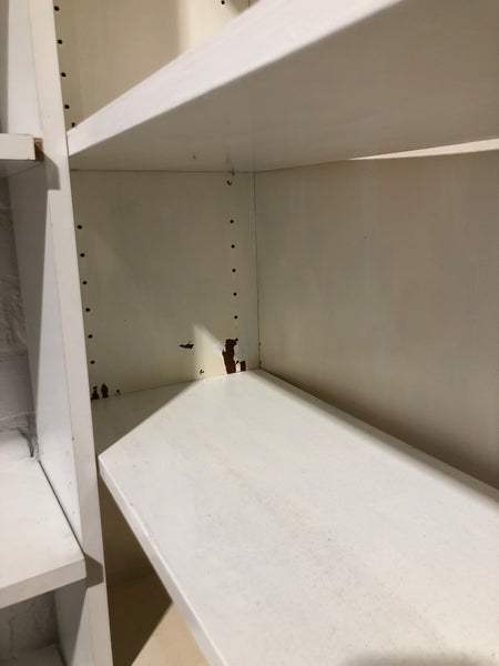 GHC - Tall White Wooden Bookshelf