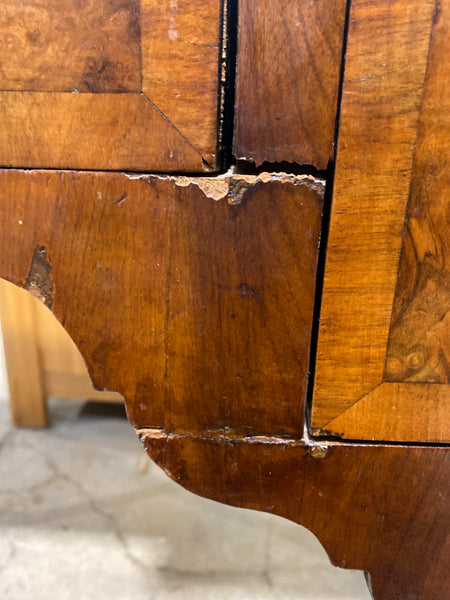 Antique Burr Walnut Low Boy