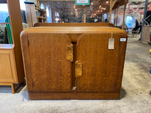 Oak Art Deco Compact Sideboard