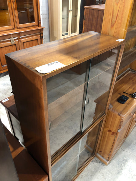 GHC - Mid-Century Teak Glass Fronted Bookcase