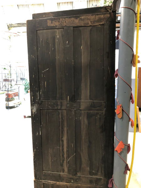 Antique Mahogany Corner Coat Cupboard