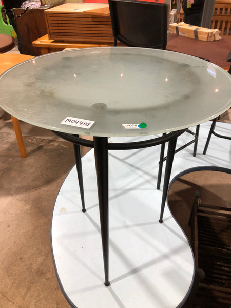 GHC - Glass Topped Round Side Table