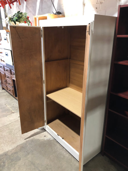 White Painted Double Wardrobe
