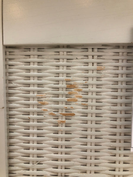 REF - White Wicker Wardrobe