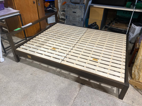 REF - Low Kingsize Wooden Bedframe