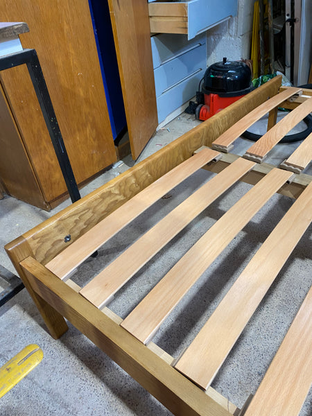 REF - Low Wooden King Bedframe