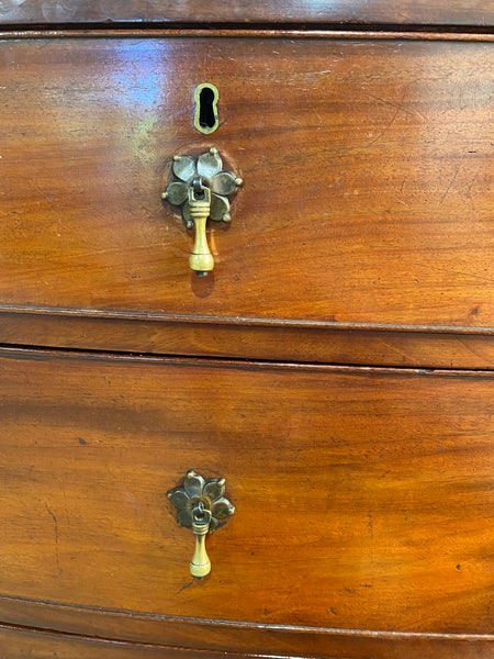 Antique Bow Front Chest of Drawers