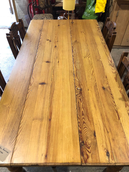 Large Pine Farmhouse Kitchen Table