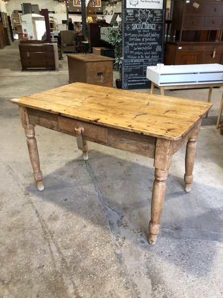 Rustic Pine Farmhouse Kitchen Table