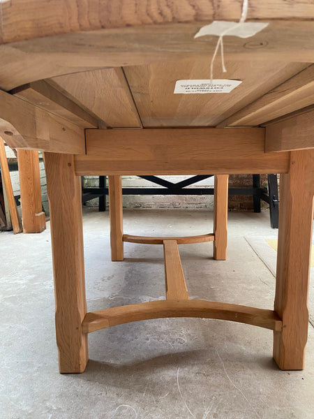 Cotswold style solid Oak Extending Oval Dining Table