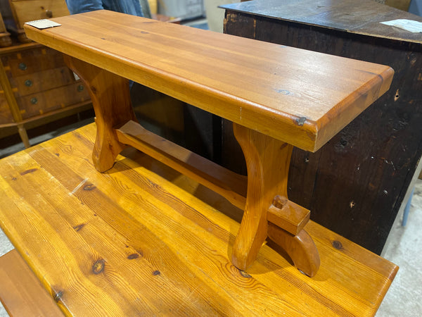 Pine Table & 2 Bench Set
