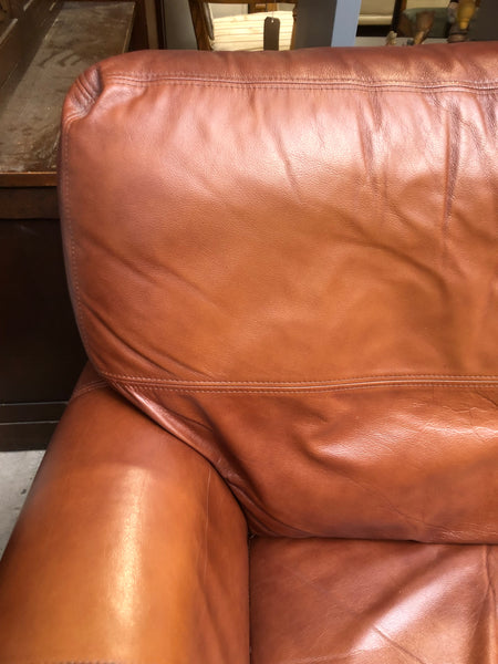Brown Leather Sofa