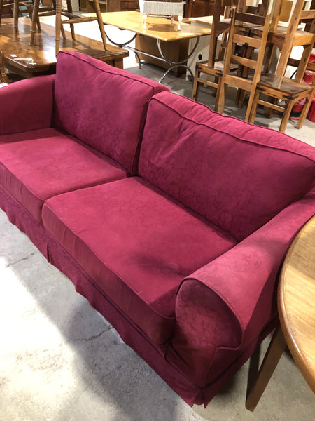 Red 3 Seater Sofa - REF