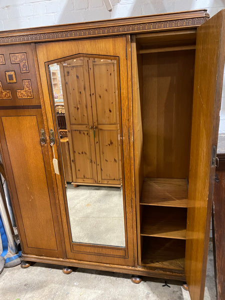 Art Deco Triple Wardrobe