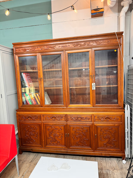 GHC - Vintage Wooden Display Cabinet / China Hutch