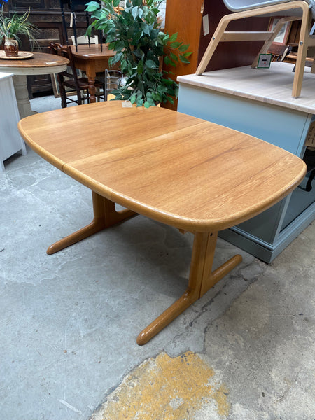 Danish Teak Extending Dining Table by Skovby