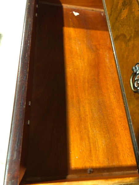 Antique Walnut Fronted Chest on Chest Tallboy