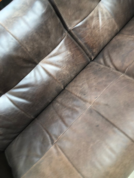 Italian Leather 3 Seater Sofa