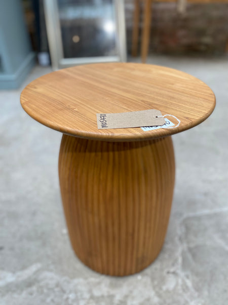 Charles Orchard Carved Round Side Table