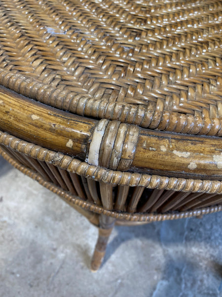 Rattan Set Coffee Table & 2 Chairs
