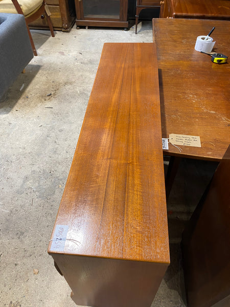 Mid Century 2 Drawer Teak Display Bookcase