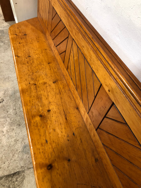 Large Pine Church Pew