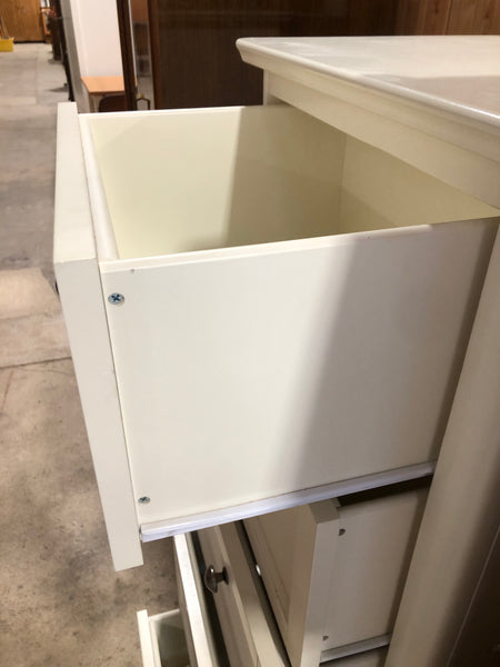 Cream Tallboy Chest of Drawers