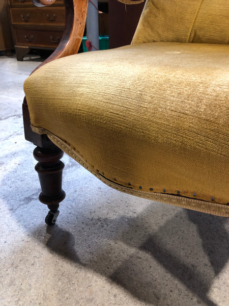 GHC - Antique Fireside Mustard Chair