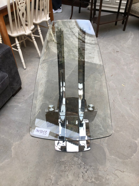 Glass Topped Console Table
