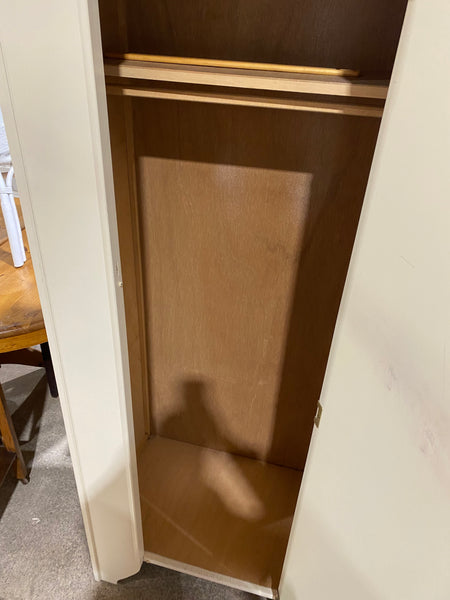 GHC - Cream Painted Single Wardrobe